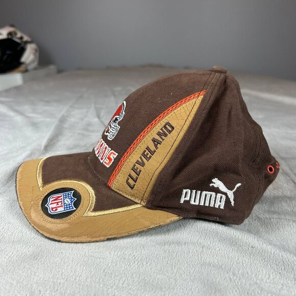 Vintage Cleveland Browns Puma NFL Pro Line Hat Adjustable Strapback Rare - Picture 2 of 9